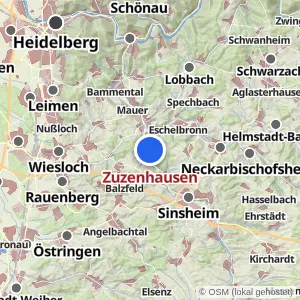 Kartenvorschau Zuzenhausen