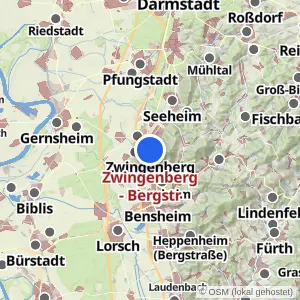 Kartenvorschau Zwingenberg - Bergstr