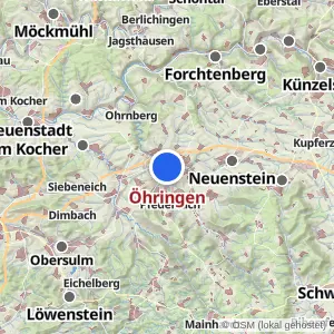Kartenvorschau Öhringen
