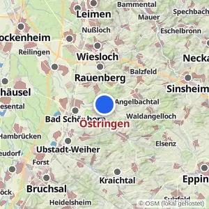 Kartenvorschau Östringen